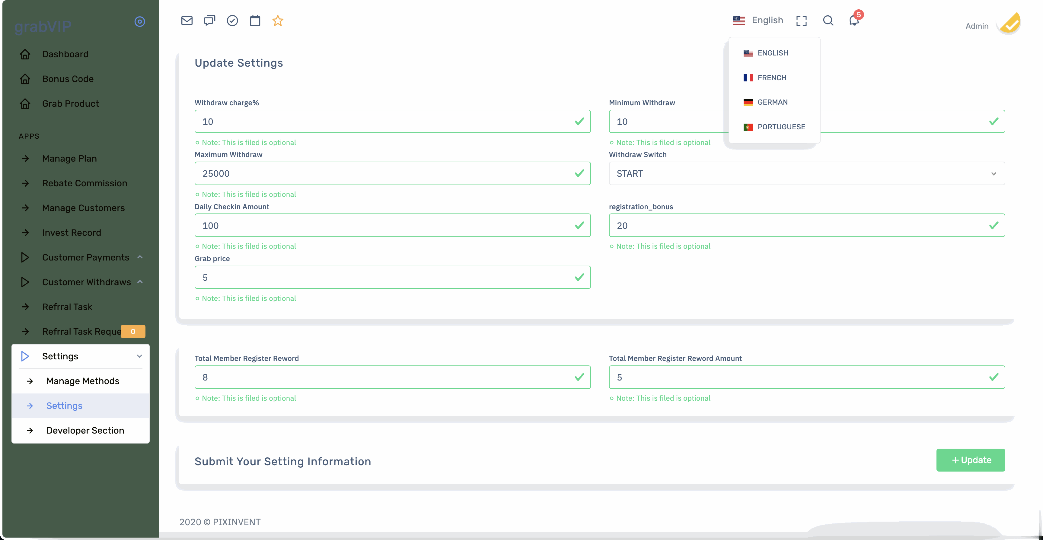 grabVIP超市刷单抢单源码/海外超市商城购物刷单投资理财源码/前端html+后端PHP+搭建教程插图11
