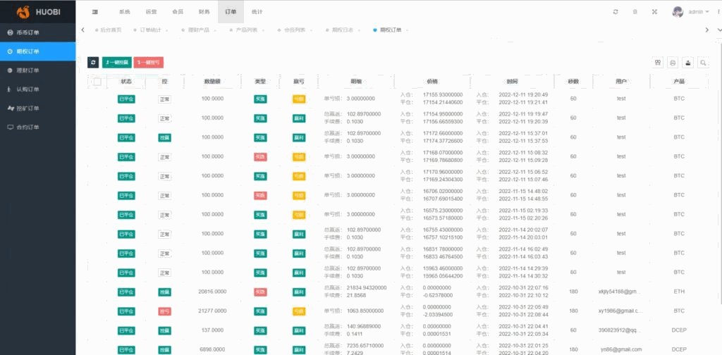 新版多语言交易所系统源码 秒合约/IEO认购/期权/理财认购矿机插图13