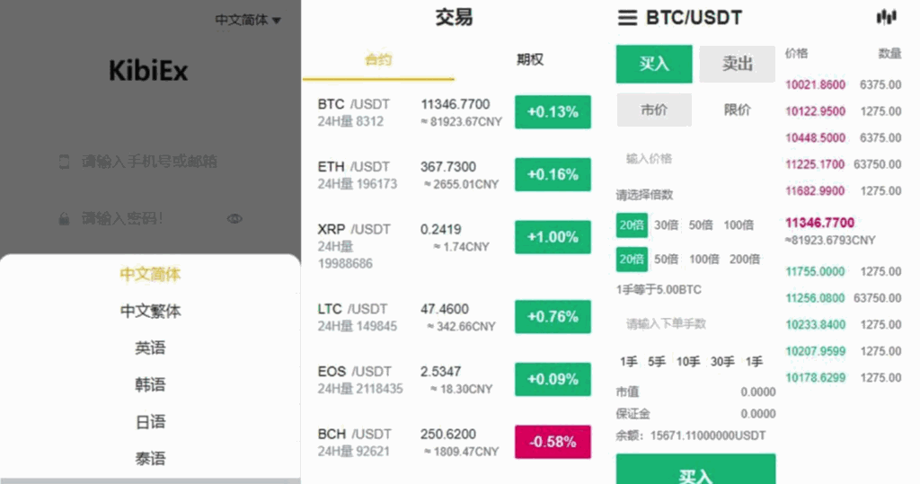 某站6000元的交易所合约/虚拟币区块数字系统 完整无缺整站打包，行情正常插图1
