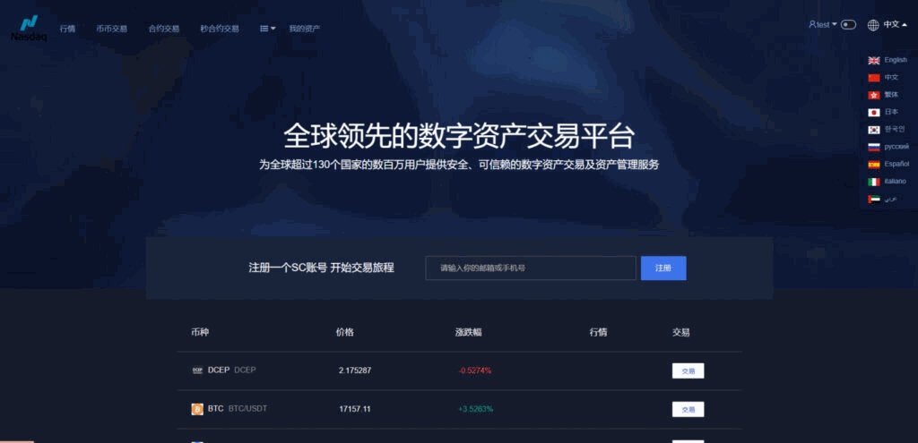 新版多语言交易所系统源码 秒合约/IEO认购/期权/理财认购矿机插图1