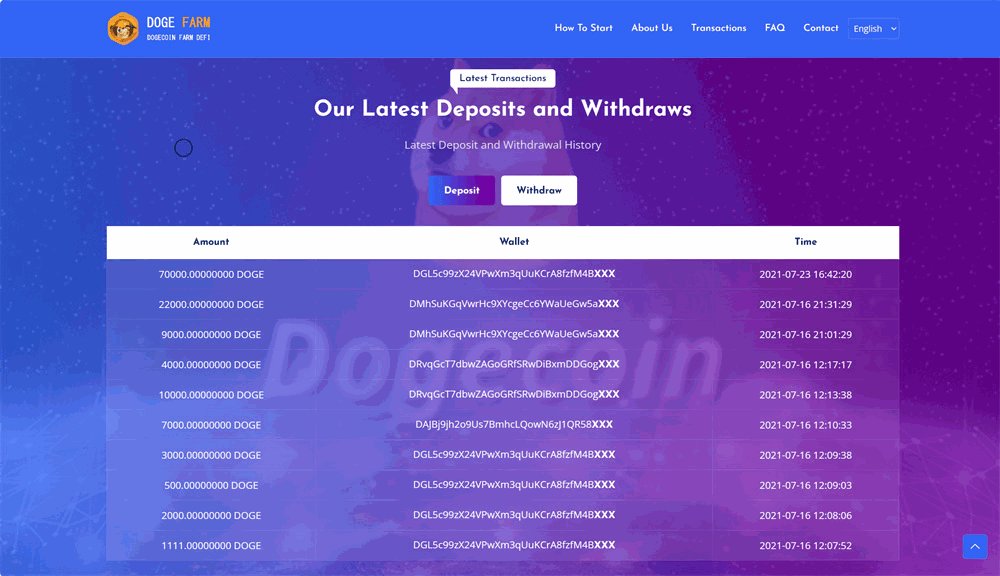 狗狗币DeFi矿场/DeFi区块链/流动性矿池/存币生息插图3