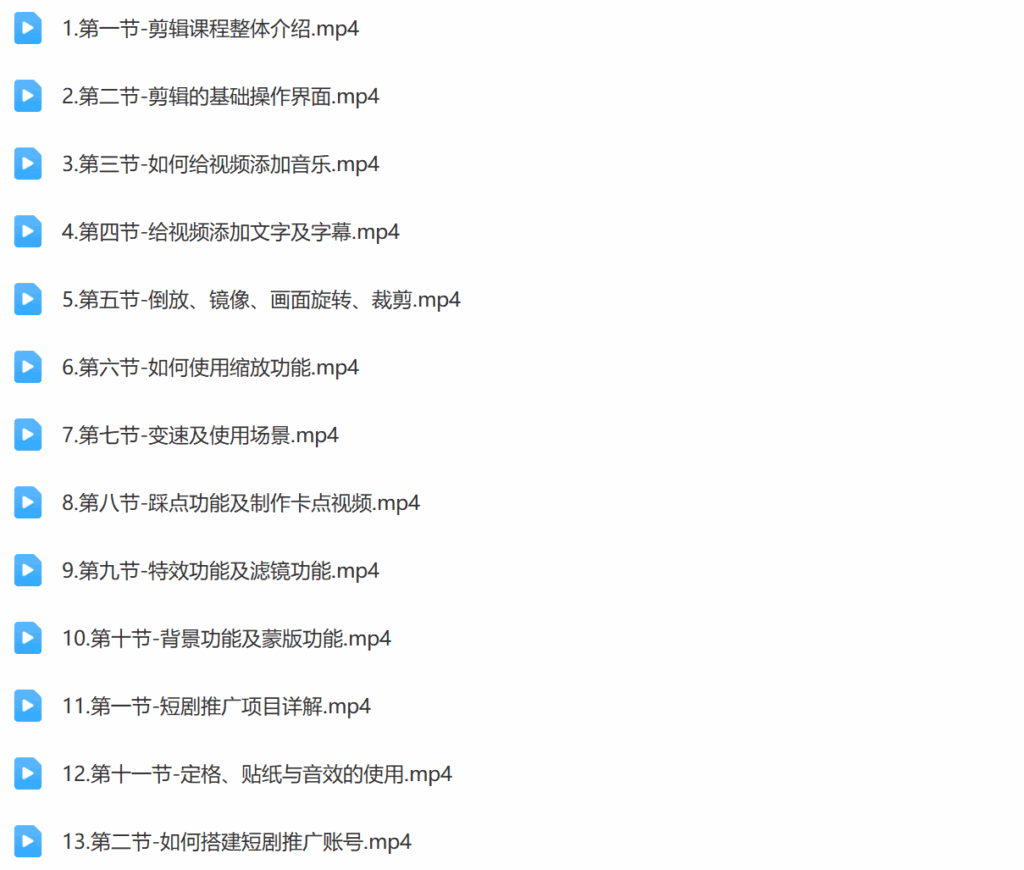 2024短剧0基础剪辑师训练营插图1