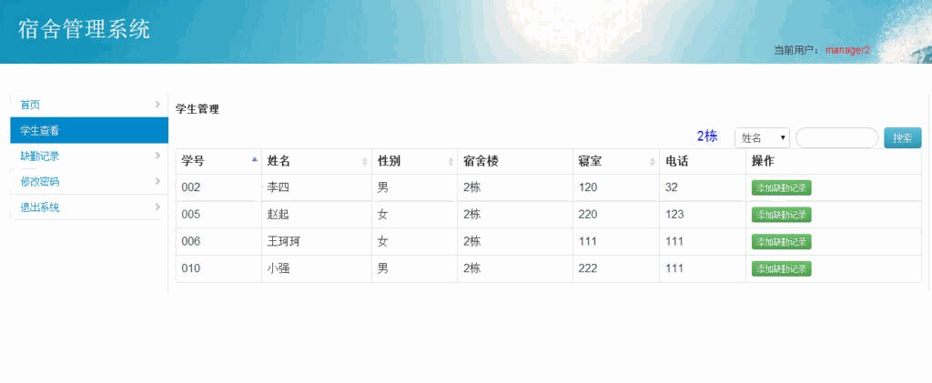 java+mysql校园学校宿舍管理系统源码插图6