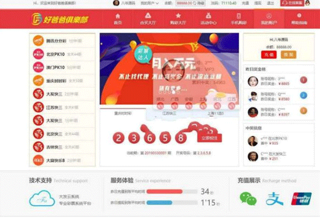 好爸俱乐部完美合买大厅+机器人cp+完整数据+完美运营+WAP+新菜种插图2