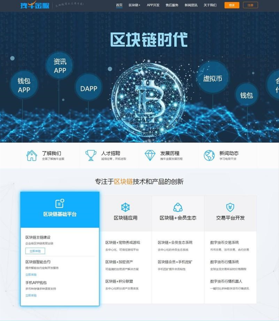 拽牛金服虚拟币交易平台源码，区块链虚拟币开发公司源码 基于帝国CMS开发-各种盘口搭建,软件开发,维护,定制