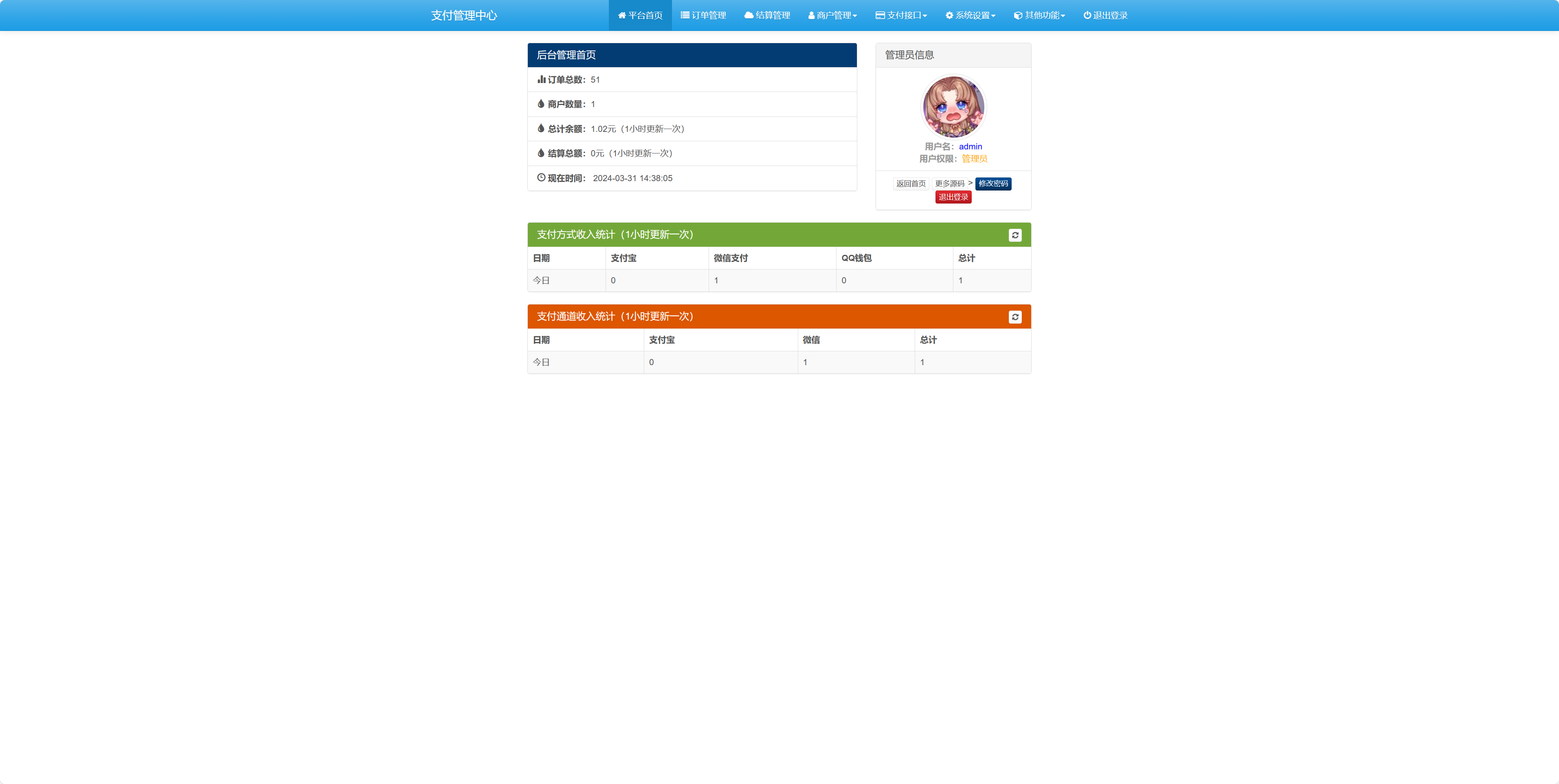 最新版可运营彩虹聚合易支付源码插图1