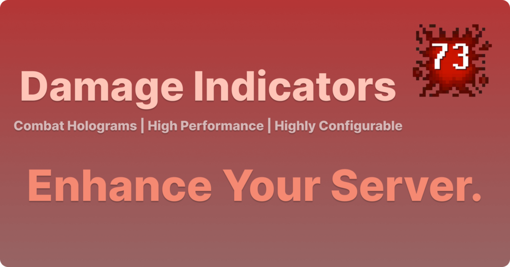 50% 折扣！⚔️ 伤害指示器加⚔️战斗全息图 ✨ PAPI 和 WG 支持 ✅ （1.16.5 – 1.20.6） 3.0.1-各种盘口搭建,软件开发,维护,定制