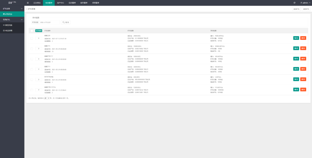 最新二开版多语言TRX矿机系统/TRX投资系统/算力合约矿机/区块链云矿机系统插图5