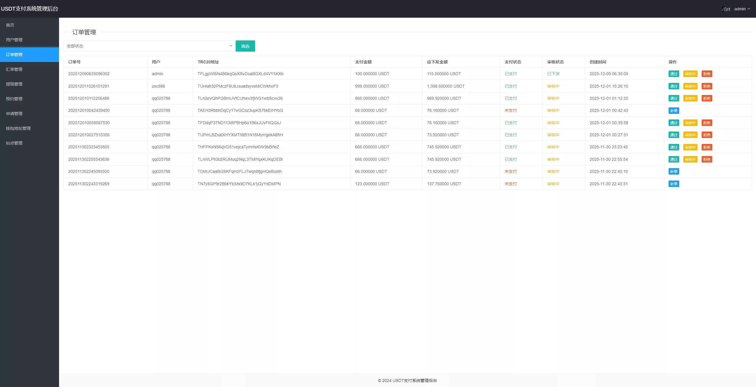 【黑U钓鱼系统】黑USDT承兑系统+黑U承兑钓鱼源码+双语言+分站+预约插图6