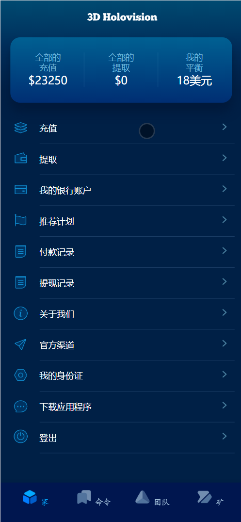 3D Holovision海外能源产品投资理财源码+搭建教程插图4