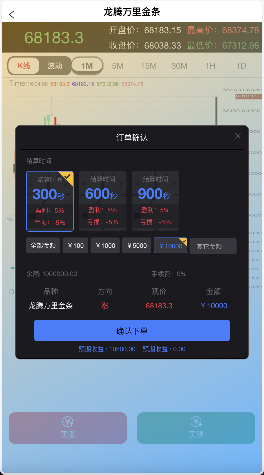 周大福微盘UI二开版/单控全控+改单/前端html+后端PHP+搭建教程插图1