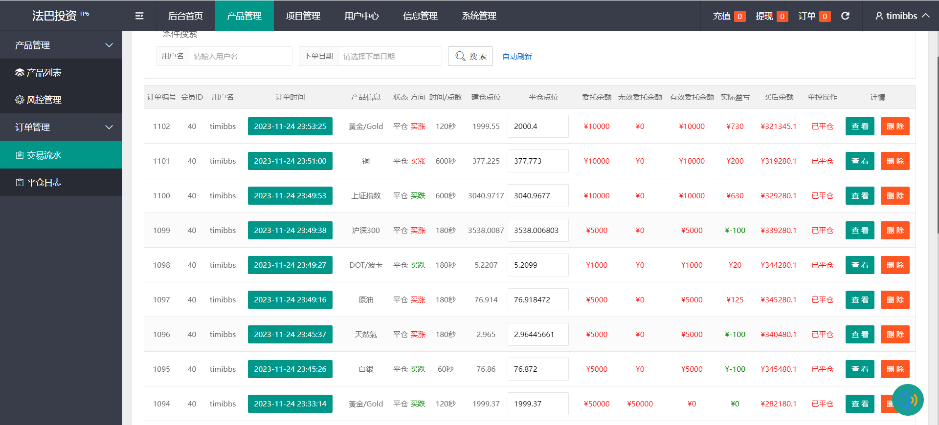 最新金属外汇微交易源码/多语言微盘系统/投资理财源码/完整交易控制插图12