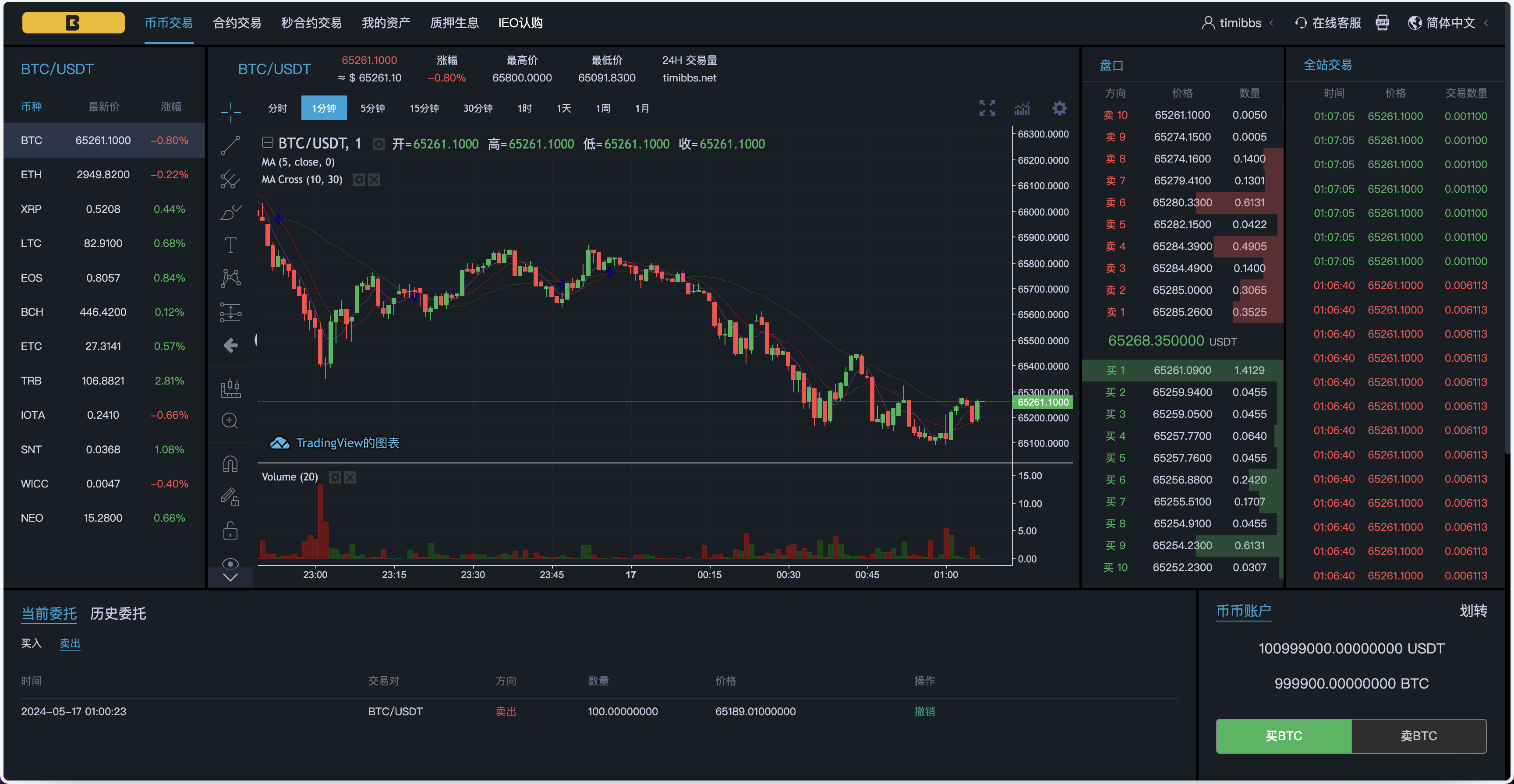 KUBI多语言交易所源码/合约交易+质押生息+秒合约交易+币币交易+平台币k线走势控制+币币交易机器人/前端vue编译后+后端PHP+搭建教程插图11