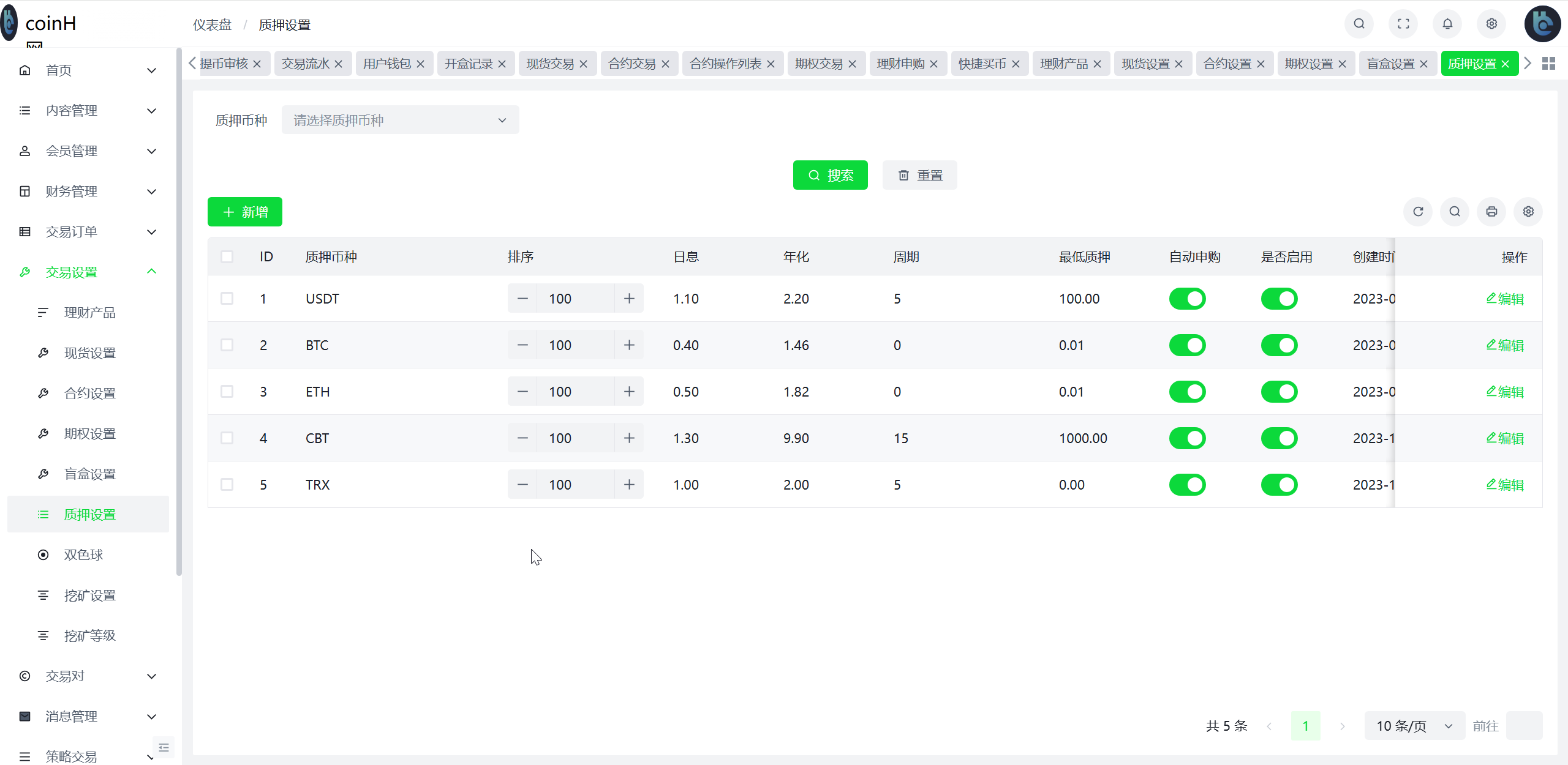 coinH多语言web3交易所源码/k线控制+逐仓全仓+闪期权交易+合约+现货交易+盲盒+质押生息+理财插图38