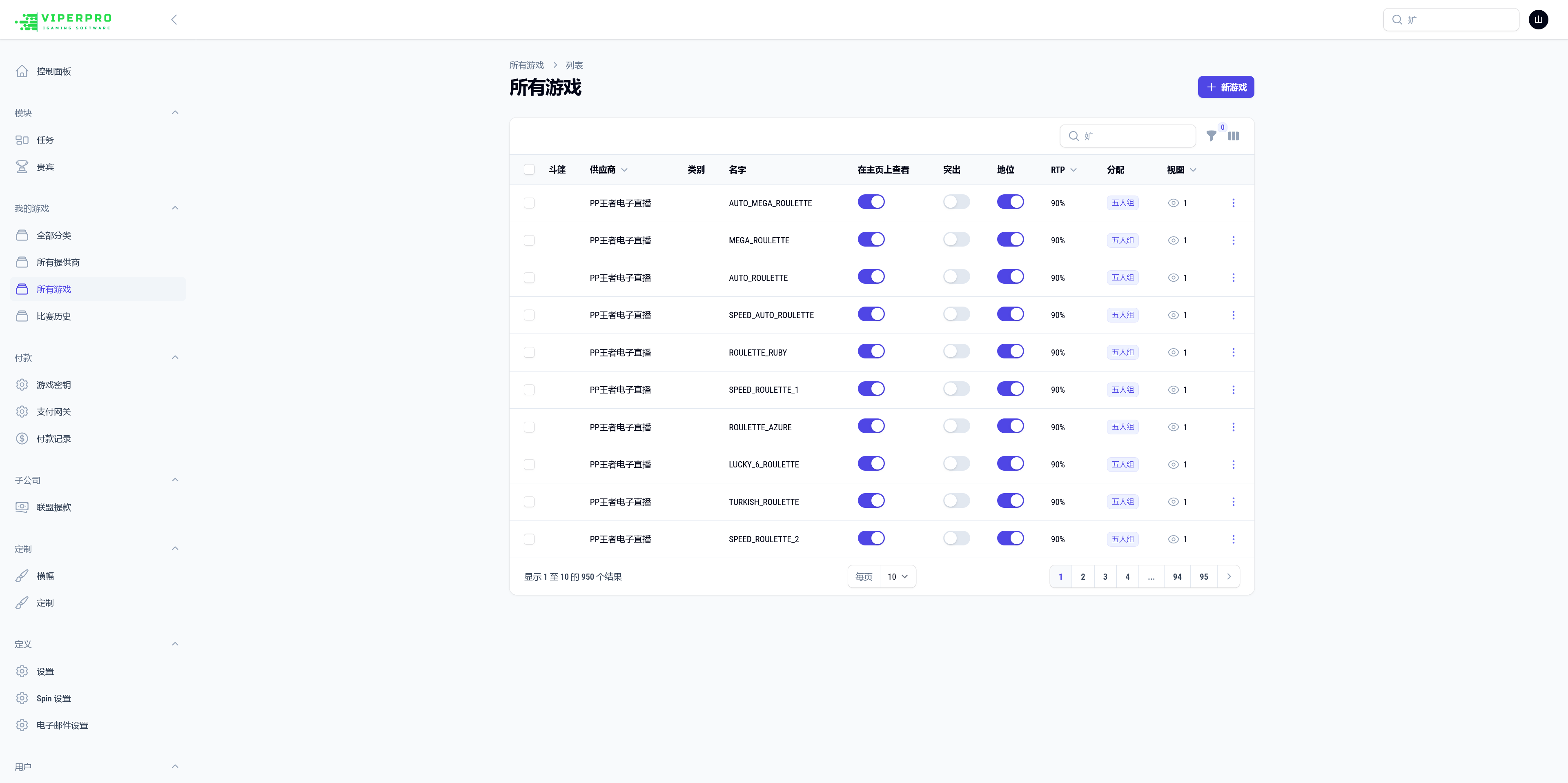 Viper Pro海外PG电子游戏源码/前后端PHP+搭建教程插图4