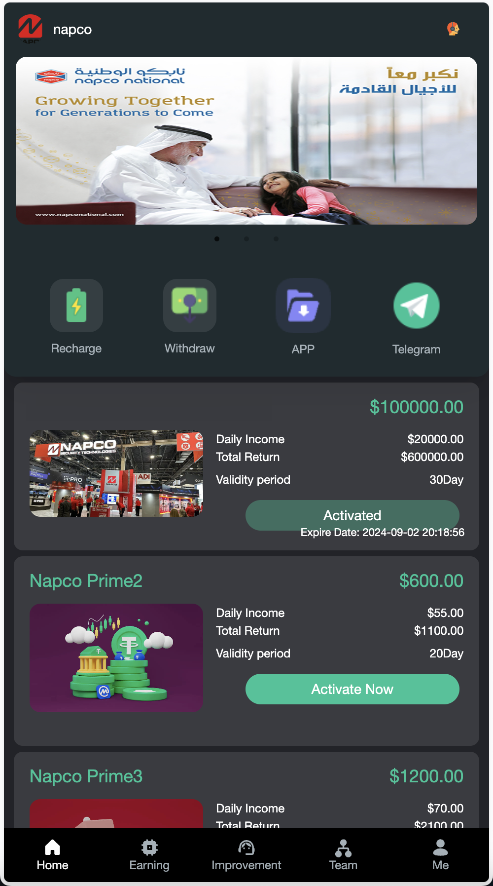 Napco海外投资理财源码/前端html+后端PHP+搭建教程-各种盘口搭建,软件开发,维护,定制