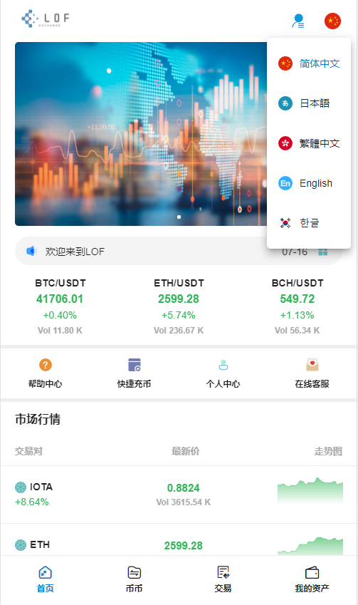【区块链合约交易所源码】新币币交易所USDT秒合约杠杆C2C法币交易 手机端为VUE纯源码-各种盘口搭建,软件开发,维护,定制