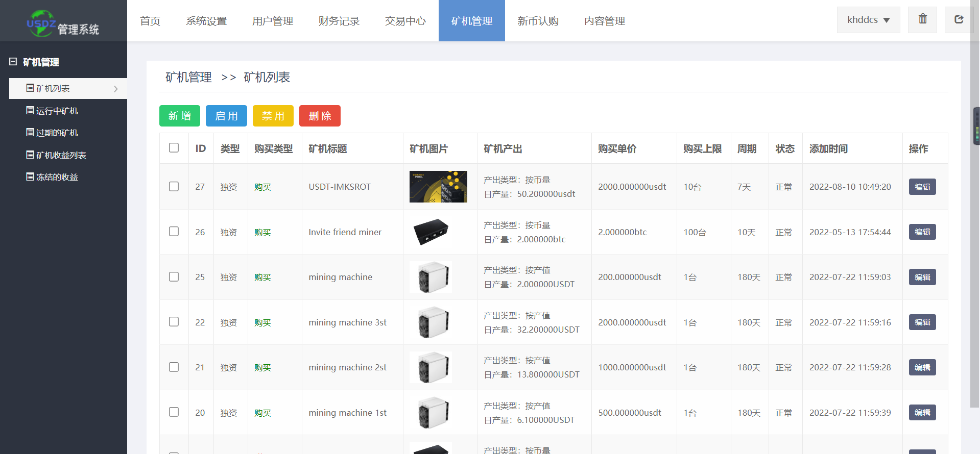 仿Poloniex交易所/永续合约+新币认购+矿机/多语言交易所插图12