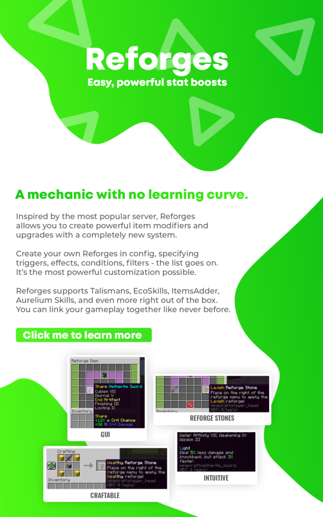 重铸 ⭕ 创建自定义 重铸 ✅ 物品修改器 ✨ 重铸石头， GUI， NPC 支持 6.65.0插图1