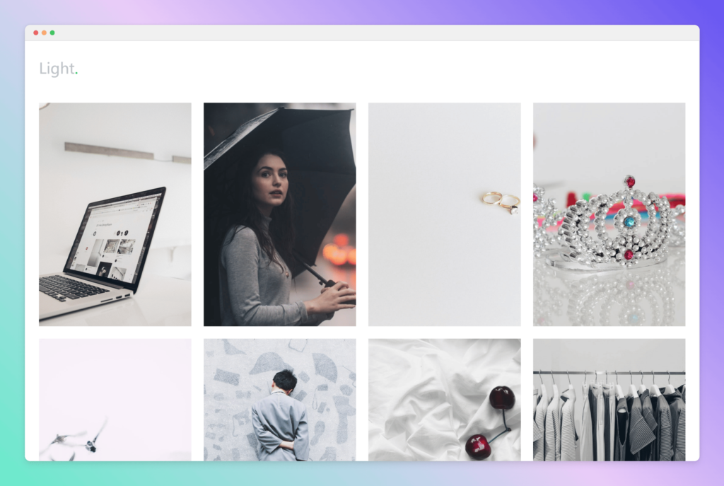 Light 相册主题模板-各种盘口搭建,软件开发,维护,定制