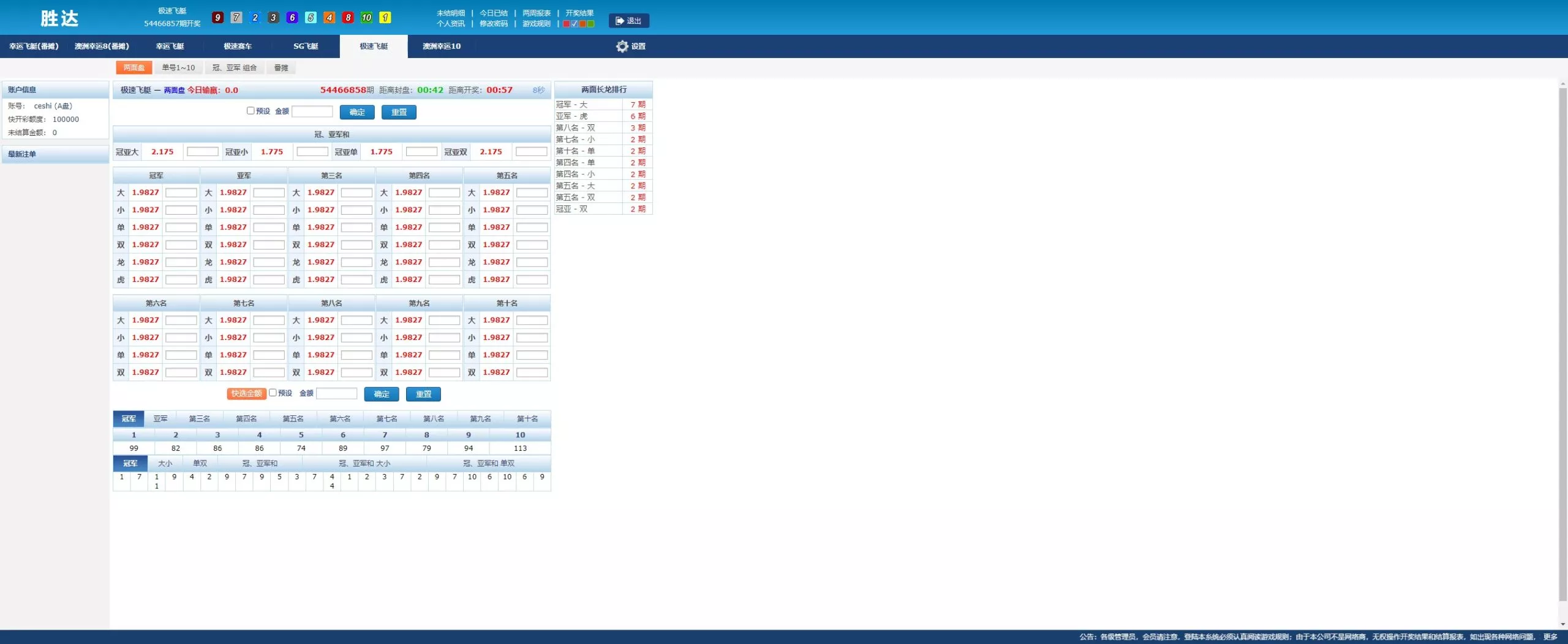 【NET版本SG138】多彩种带番摊+多平台管理+可独立分配+智能控杀插图6