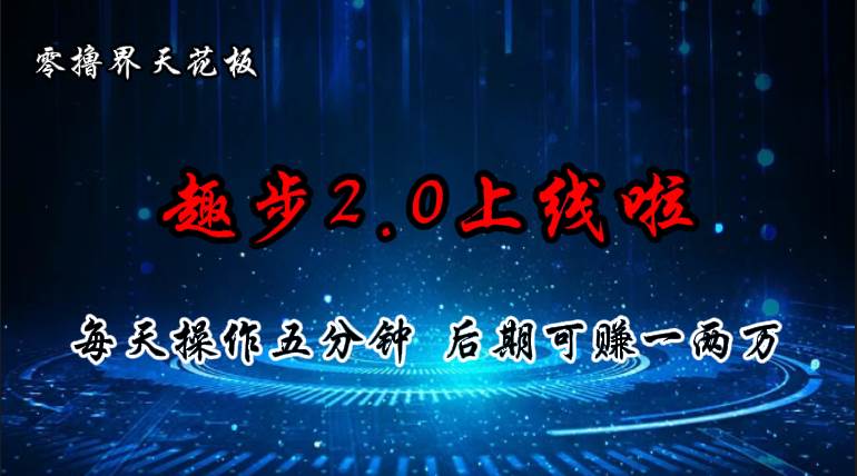 零撸界天花板，趣步2.0上线啦，必做项目，零撸一两万，早入场早吃肉-各种盘口搭建,软件开发,维护,定制