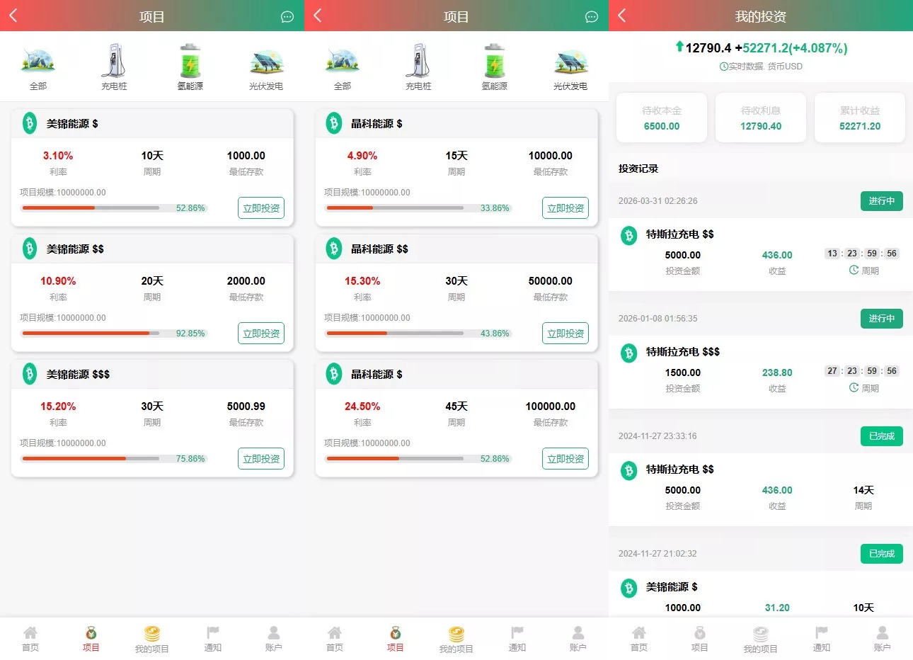 【WK新能源多语言投资理财源码】新能源投资返利源码+充电桩+氢能源+光伏发电+前端vue纯源码+后端php插图2