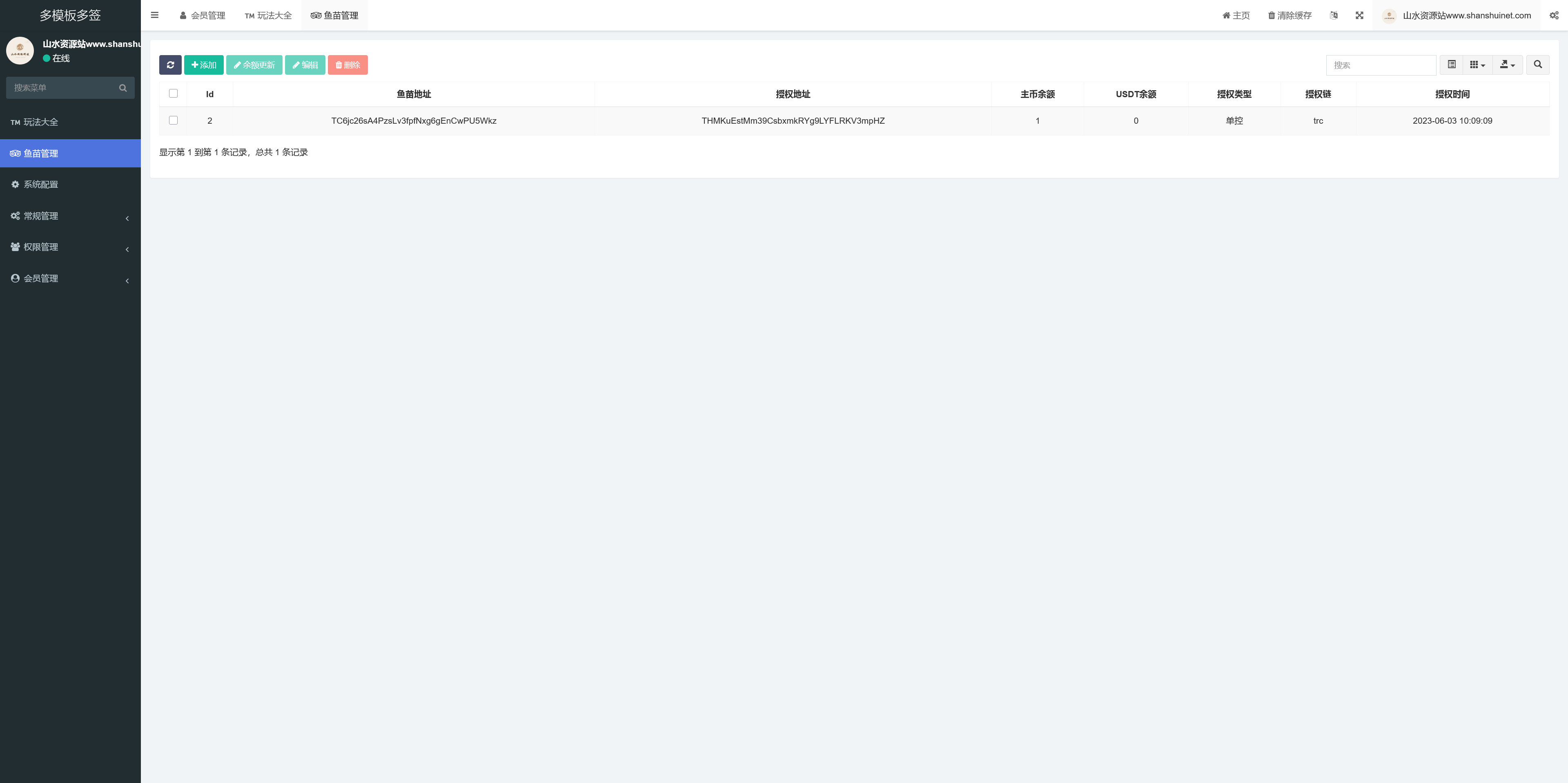 多模板多签授权盗u秒u源码/TG鱼苗通知/单控多控修改用户地址权限/地址交易监听/发卡商城+扫码充值+短信接码+直播币充值+质押挖矿+OTC场外交易+抖音色播+搭建教程插图10