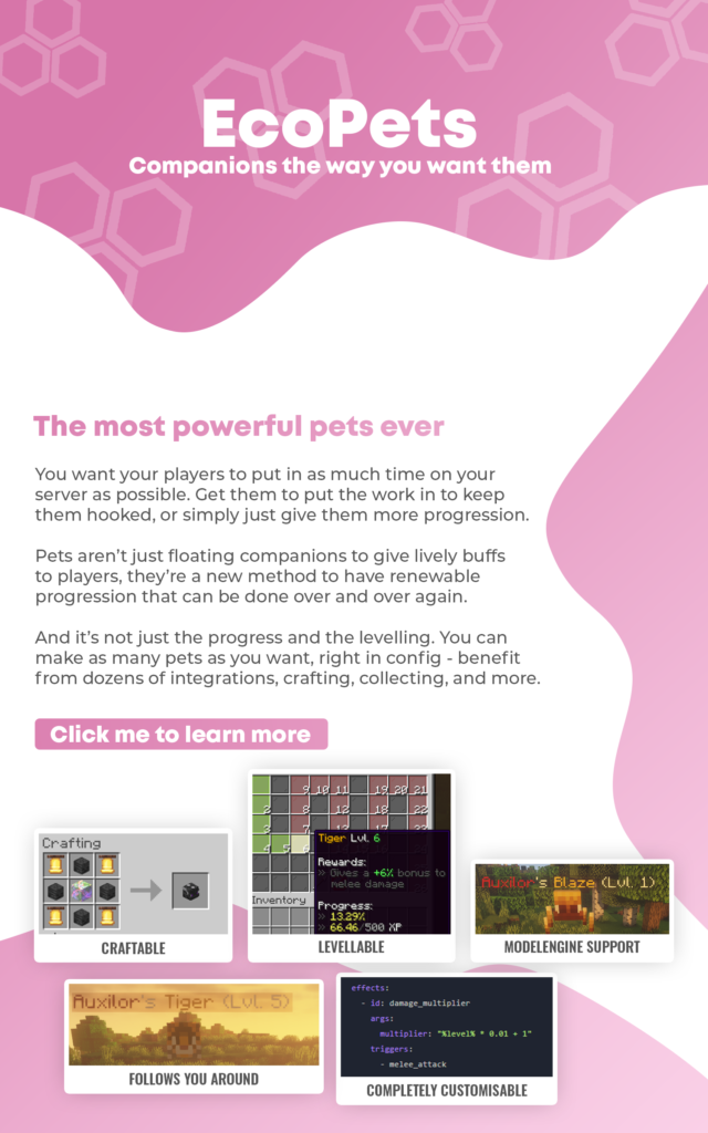 EcoPets ⭕ Create Custom Pets ✅ Premade Pets ✨ 练级、能力、自定义纹理 2.63.1插图1