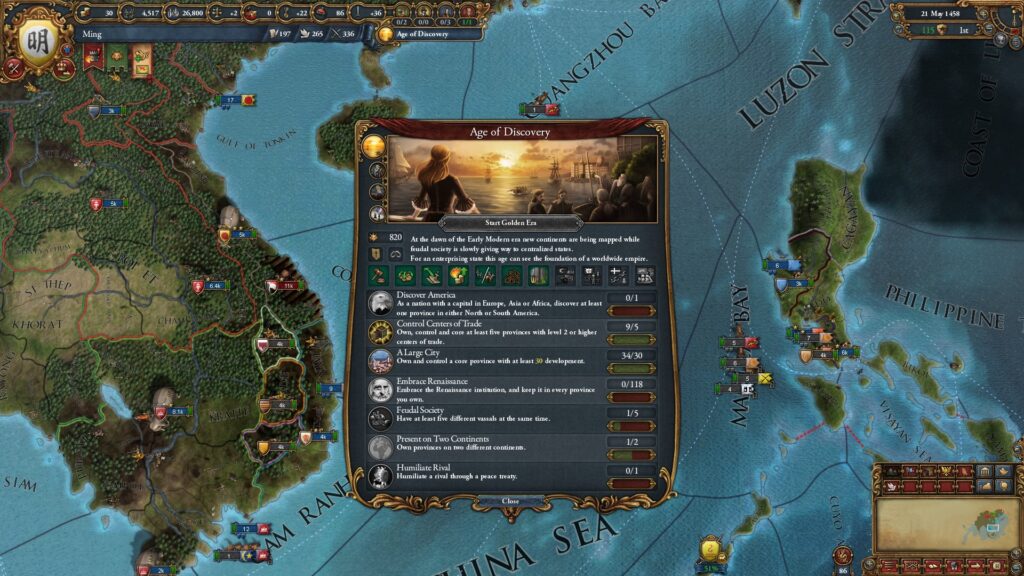 《GOG版本欧陆风云4/Europa Universalis IV》V1.36.2.2/容量6.43GB/简体中文汉化MOD/支持网络联机插图2