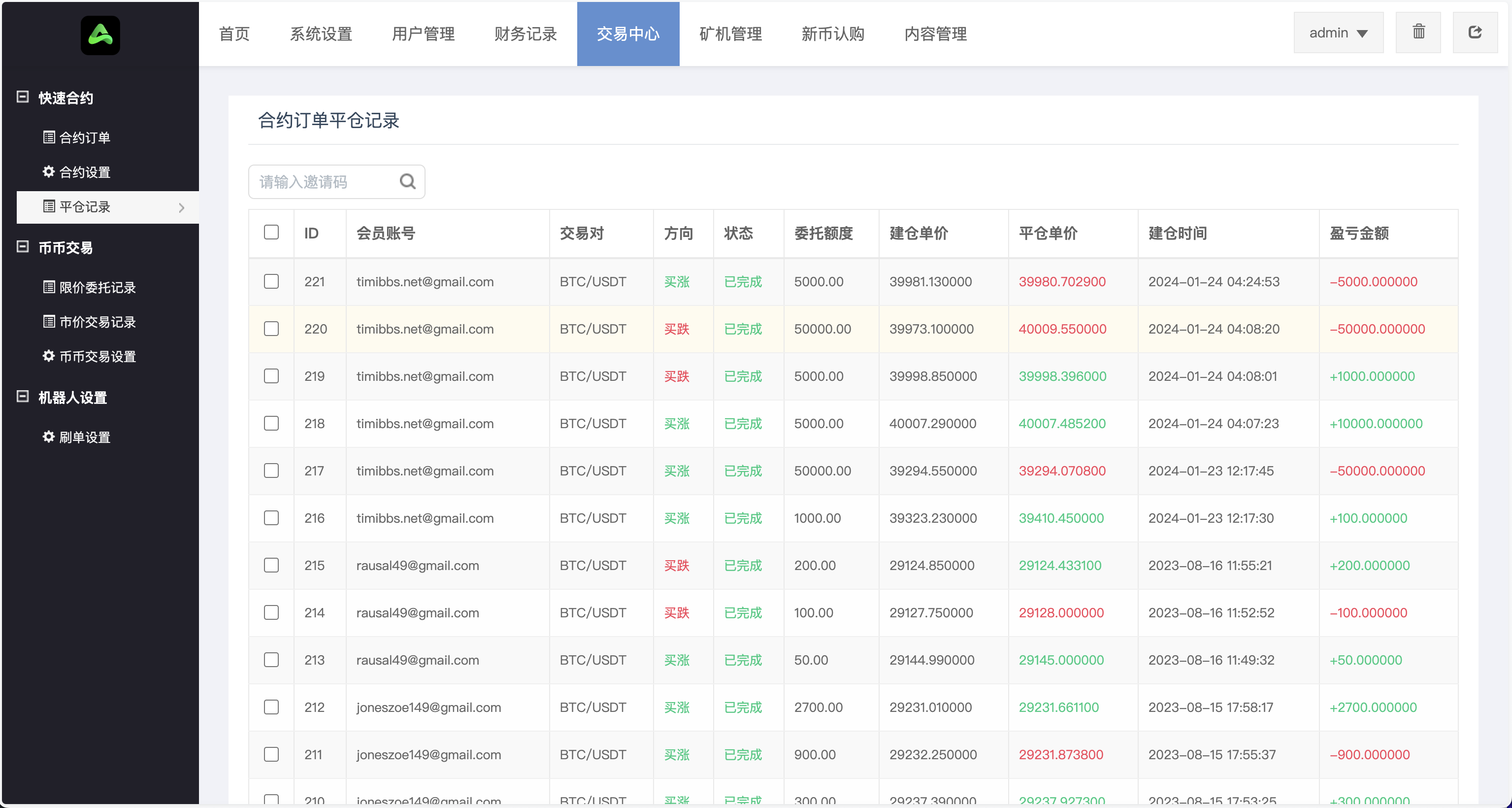 Gemini多语言交易所源码/币币交易+秒合约交易DeFi矿机+IEO认购+机器人刷单/k线结算都正常/自开k线/全开源运营版插图38
