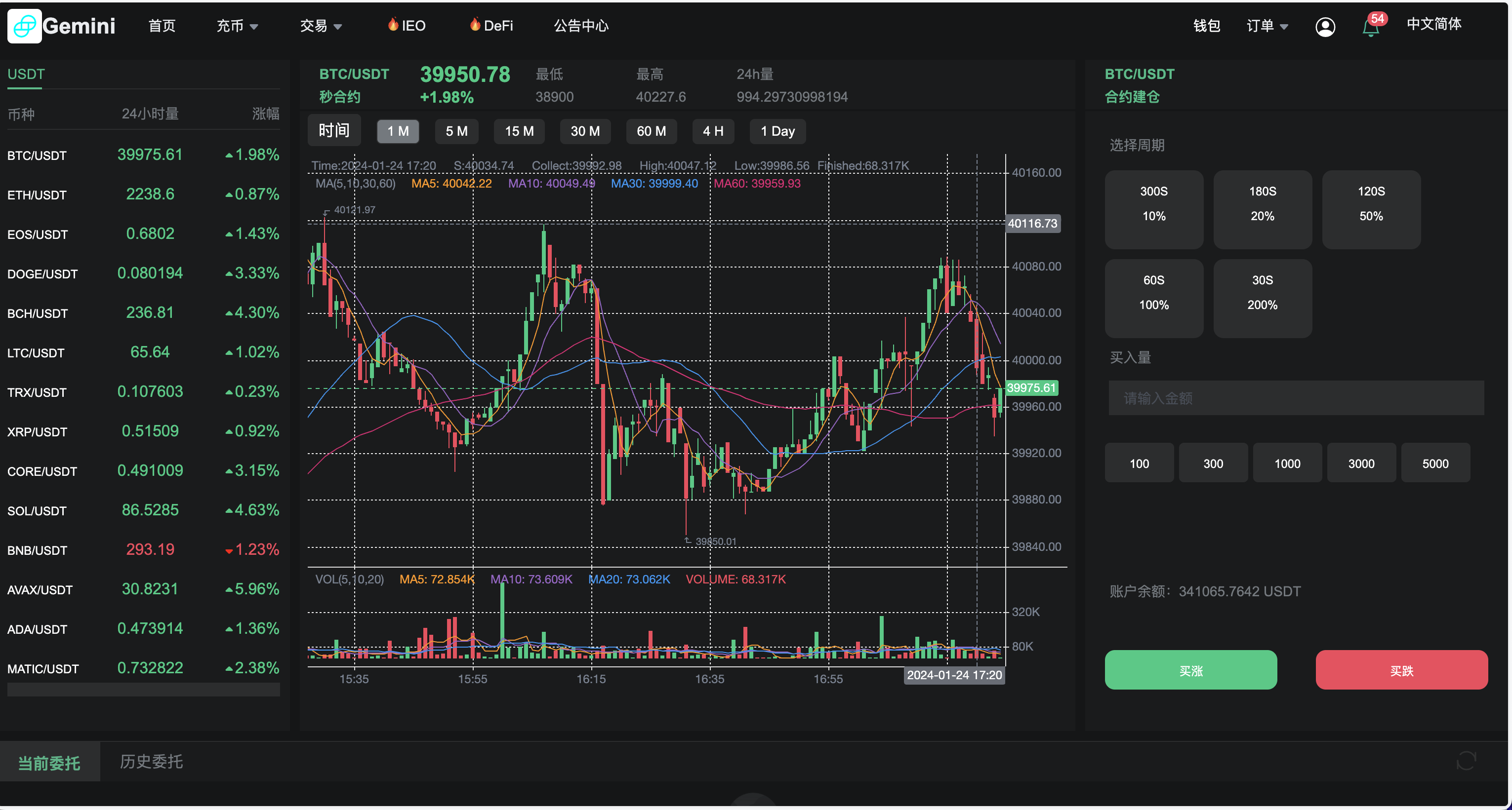 Gemini多语言交易所源码/币币交易+秒合约交易DeFi矿机+IEO认购+机器人刷单/k线结算都正常/自开k线/全开源运营版插图26