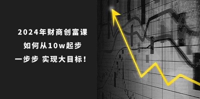 2024年 财商-创富课：如何从10w起步，一步步 实现大目标！-各种盘口搭建,软件开发,维护,定制