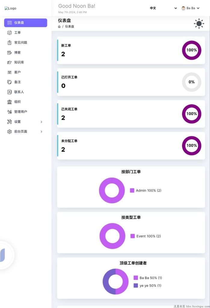 轻量工单知识库程序网站开心汉化版源码插图2