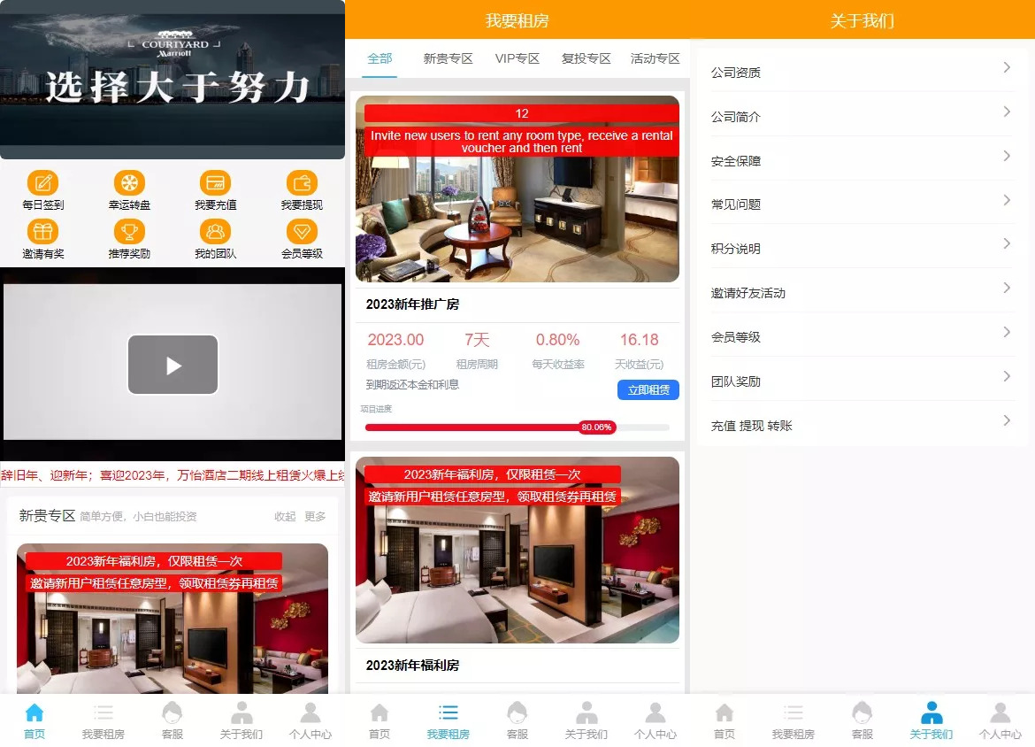 【定制酒店源码】理财投资+酒店投资+前端编译后-各种盘口搭建,软件开发,维护,定制