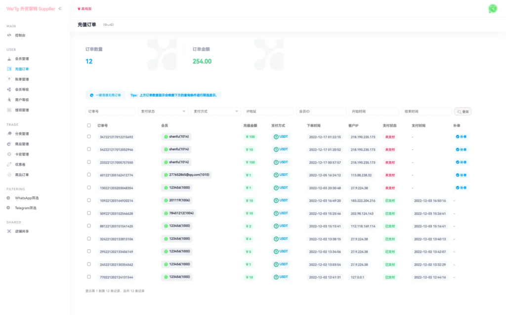 WhatsApp筛选Ws/Tg外贸营销Supplier推特号/FB号/谷歌号/小火箭Ws/Channel社交账号插图6