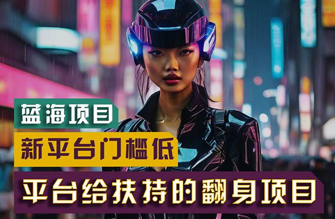 【蓝海项目】新平台无脑搬运，翻身项目 门槛低 小白也能轻松上手 日入500+-各种盘口搭建,软件开发,维护,定制