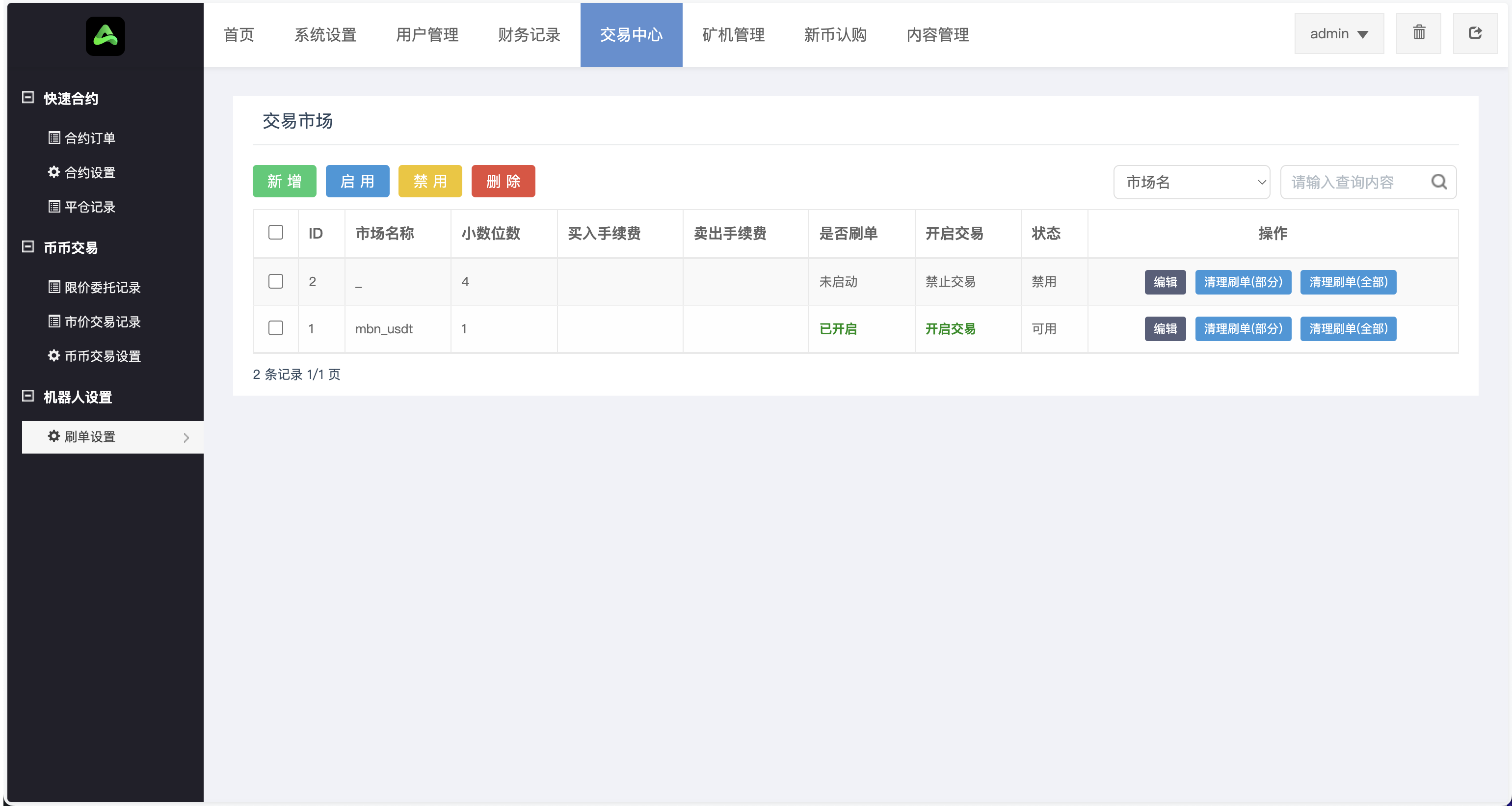 Gemini多语言交易所源码/币币交易+秒合约交易DeFi矿机+IEO认购+机器人刷单/k线结算都正常/自开k线/全开源运营版插图37