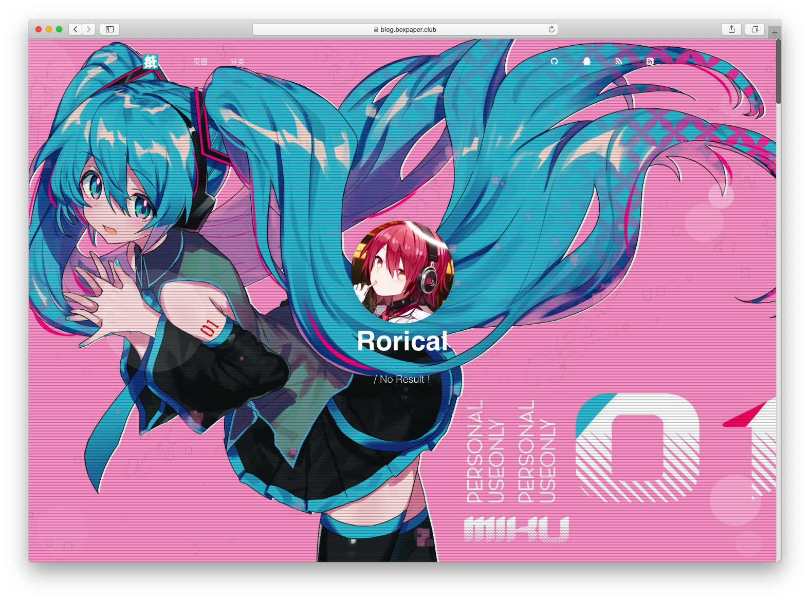 Rorical 可爱简洁模板-各种盘口搭建,软件开发,维护,定制