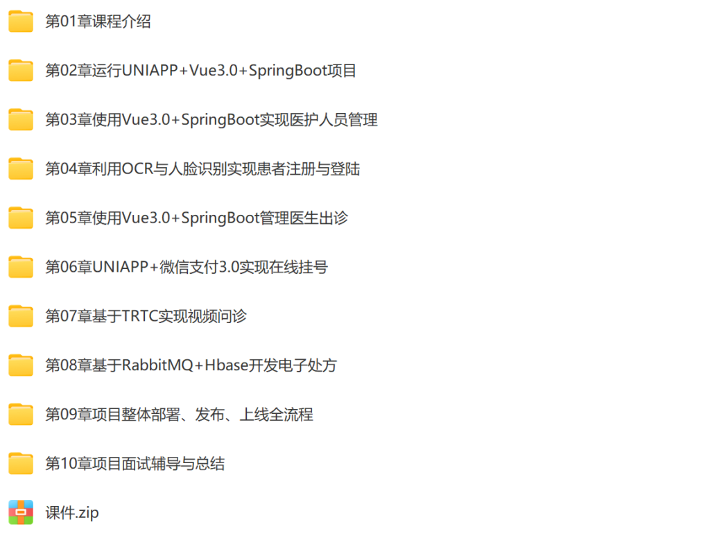 全栈开发医疗小程序 SpringBoot2.X + Vue + UniAPP 带源码-各种盘口搭建,软件开发,维护,定制