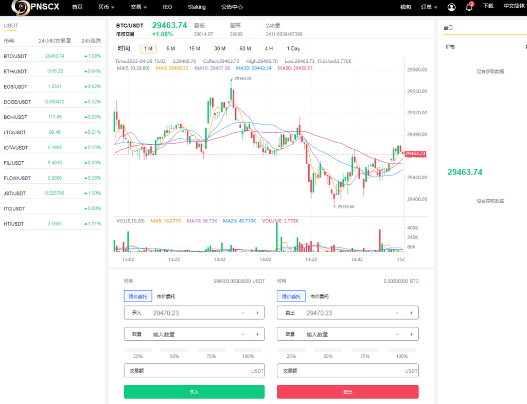 全开源代码白色UI界面虚拟币交易所系统源码,USDT/BTC加密货币交易所平台,虚拟币微交易币币合约交易插图6