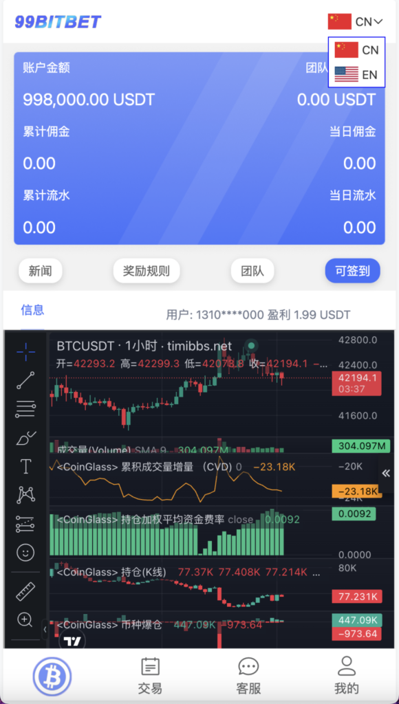 99bitbet双语言USDT竞猜下注源码/海外PC28虚拟货币竞猜玩法/根据虚拟货币行情走势自动开奖结算/带预设开奖结果插图2