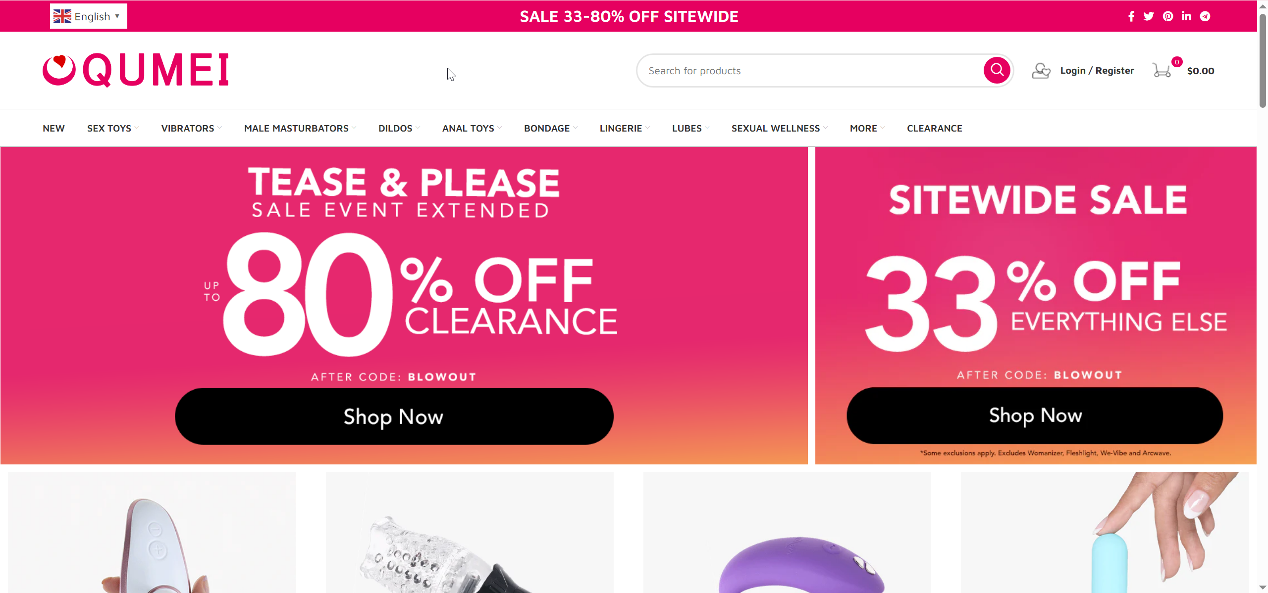QUMEI多语言海外成人情趣用品零售商城源码/前端html+后端php+搭建教程插图3