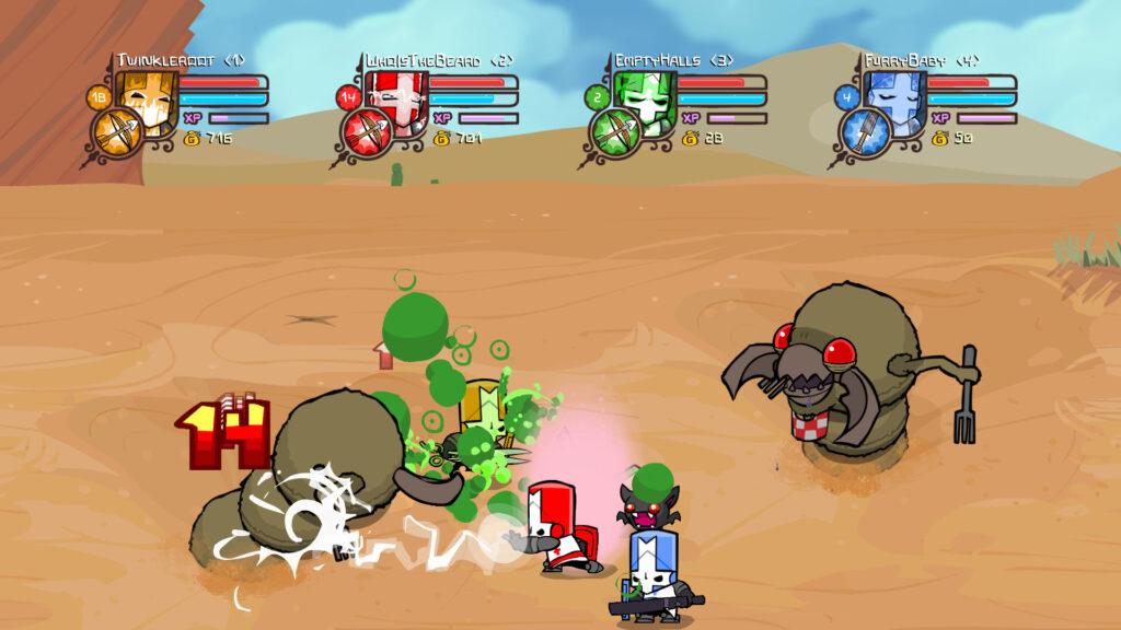 《城堡毁灭者/城堡破坏者/联机版/Castle Crashers》V2.7|容量200MB|官方简体中文|支持键盘.鼠标.手柄-各种盘口搭建,软件开发,维护,定制