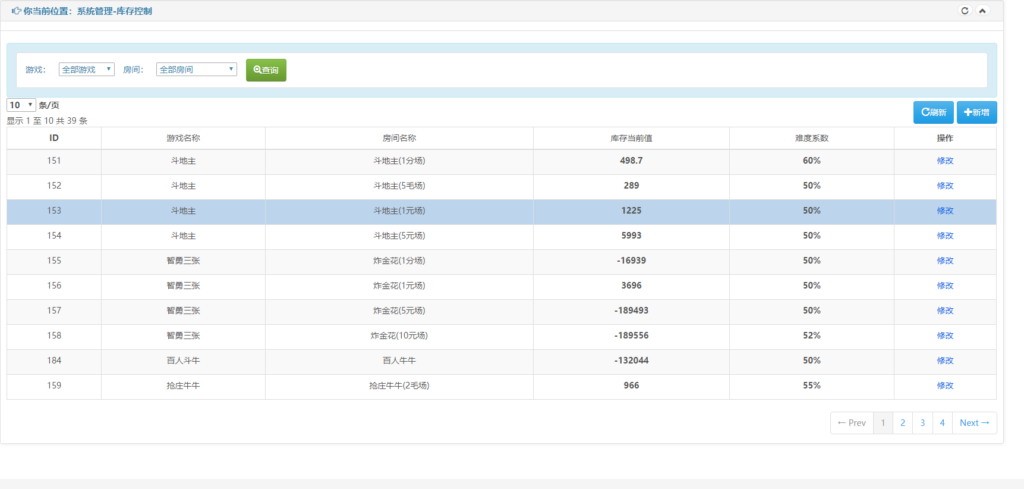 网狐荣耀微星二开棋牌全套源码 大厅子游戏全动态+库存百分比控制插图6