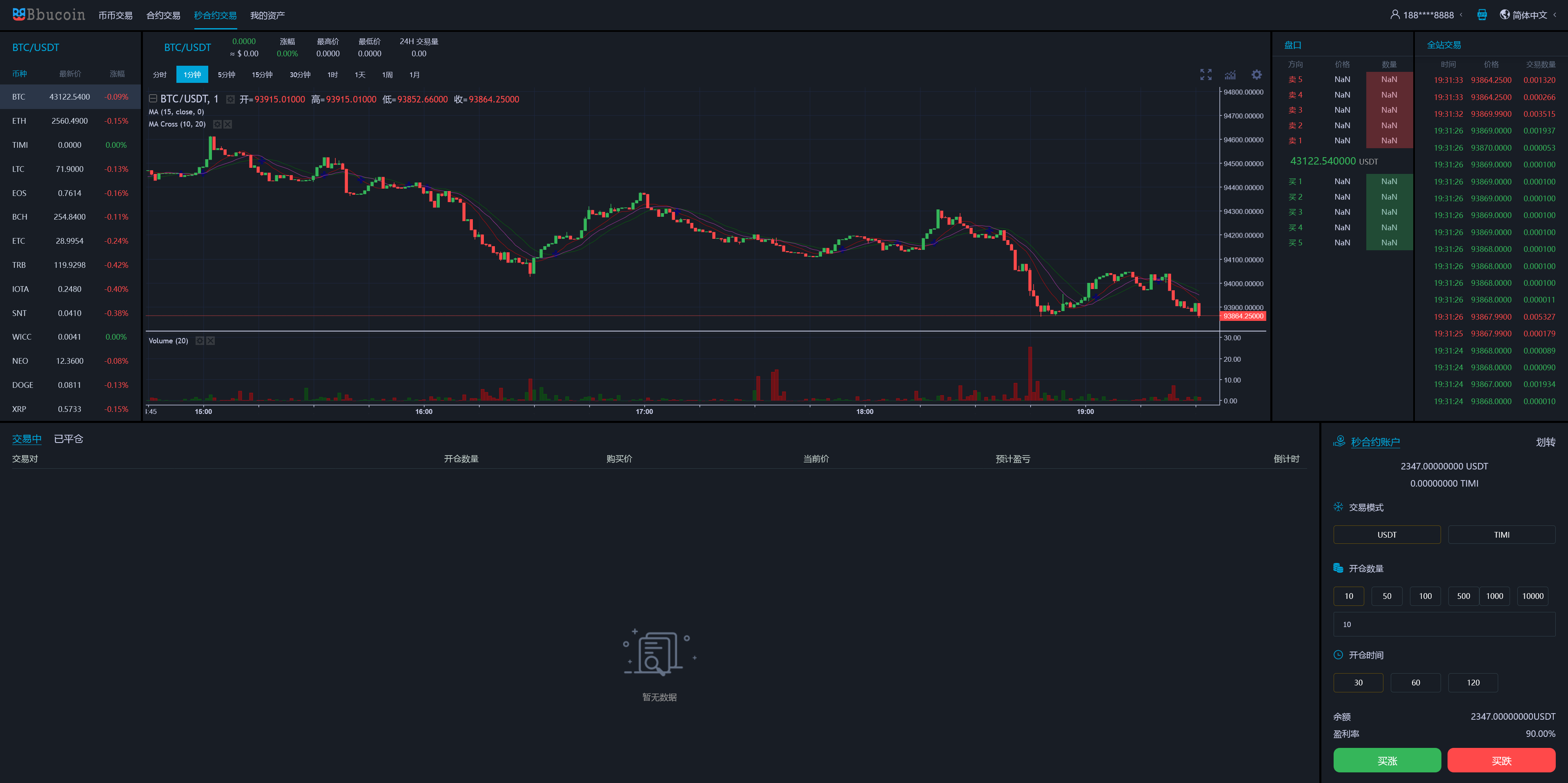 BBuCoin多语言交易所/币币交易+期权交易+秒合约交易+合约交易+机器人+平台币发行+行情控制+行情k线预设+跟投分析+完整教程插图20