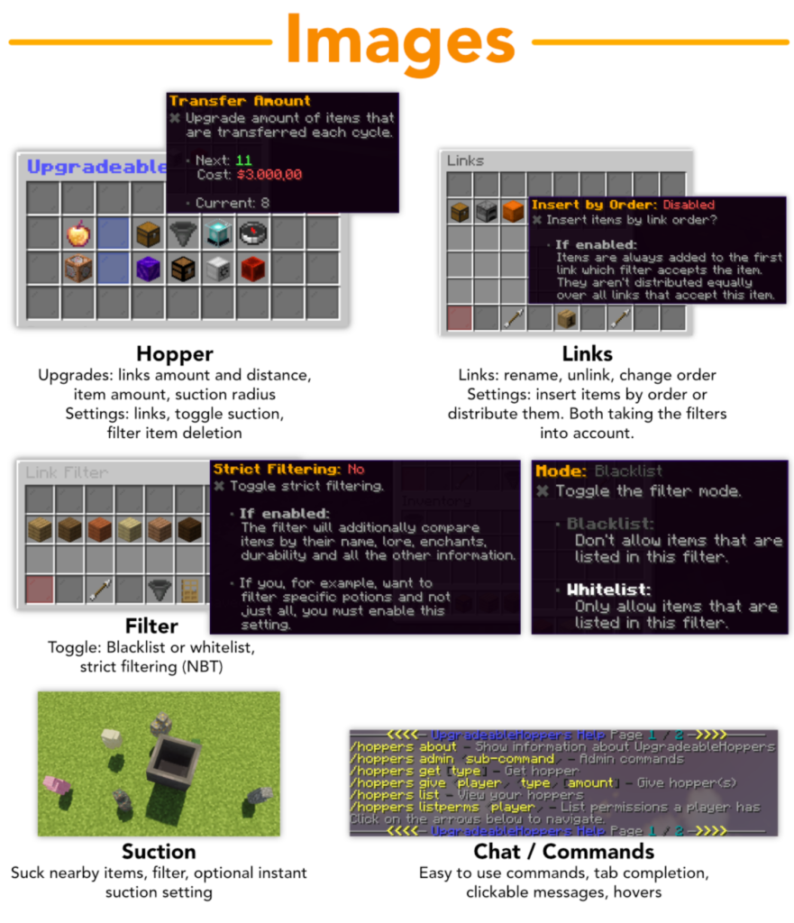 可升级的⭕漏斗 快速料斗插件链接容器 ✅ 物品转移 吸力块 – 1.20 Sup 4.15.11插图2