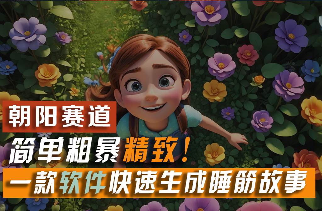 利用一款软件5分钟一条爆款睡前故事，简单粗暴精致！小白月入2w+-各种盘口搭建,软件开发,维护,定制